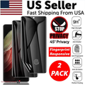 2-Pack Anti-Spy Privacy Hydrogel Screen Protecteur pour S23 Ultra Plus S22