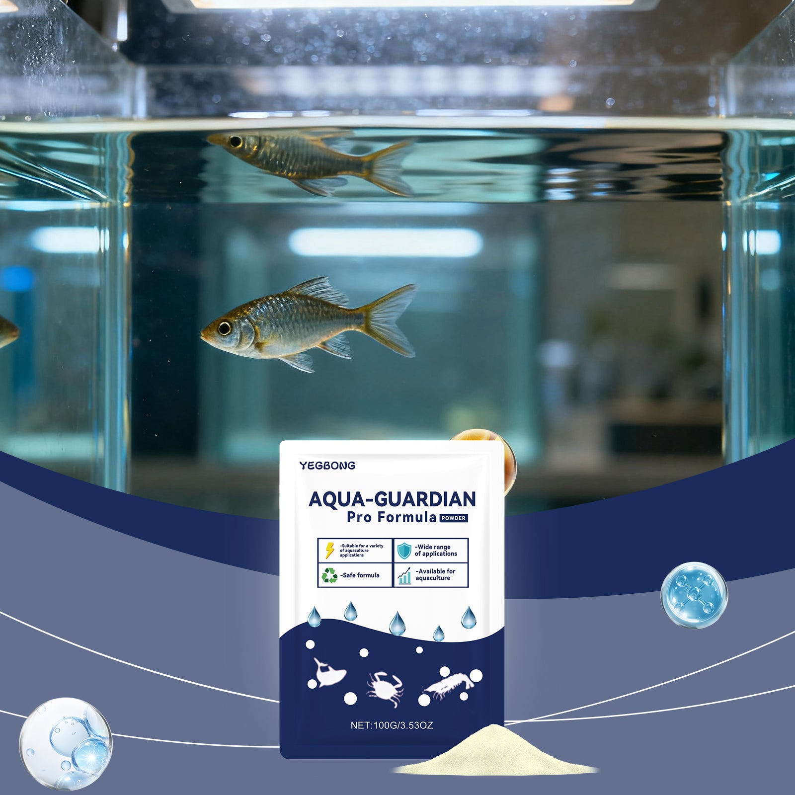 Poudre de clarification de l'eau