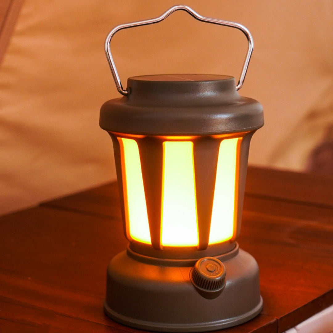 Lampe solaire de camping rechargeable pour camping en plein air