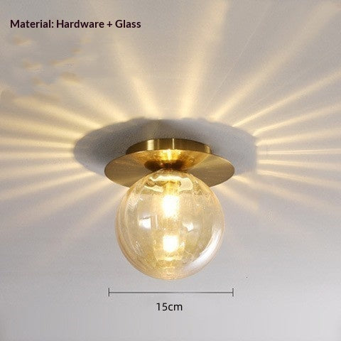 Lumière murale en verre décoratif créatif