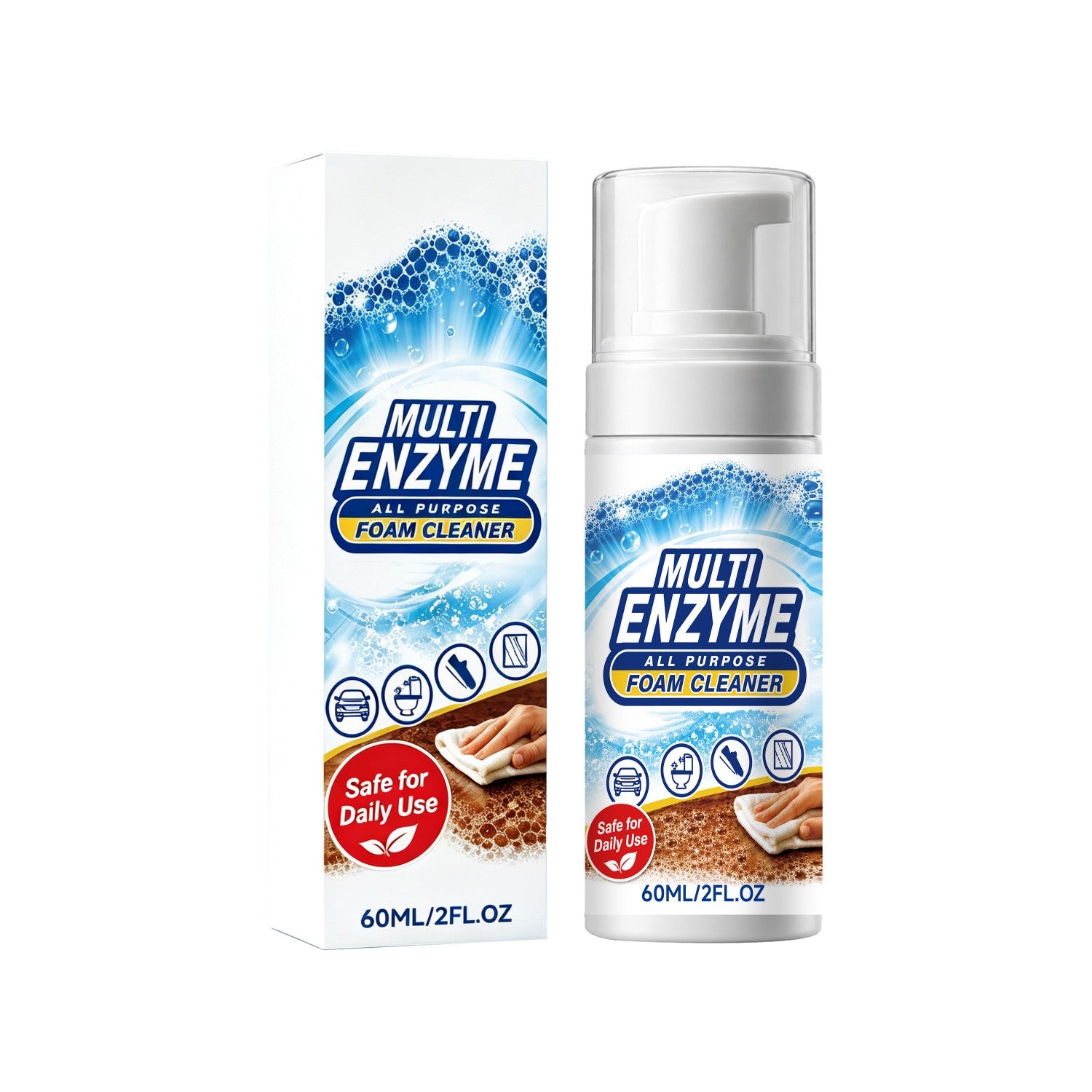 Nettoyeur de mousse multienzymes tout usage