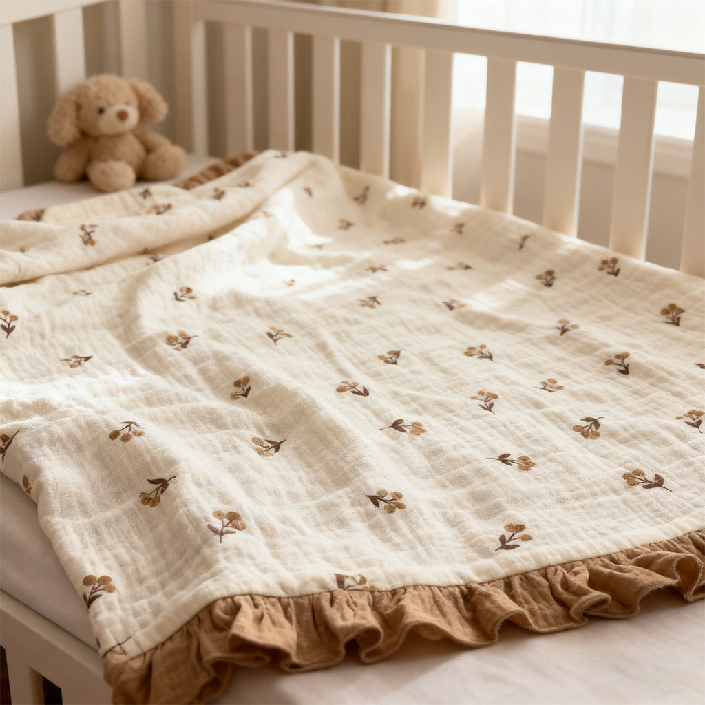 Double-Layer Padded Fabric Baby Blanket