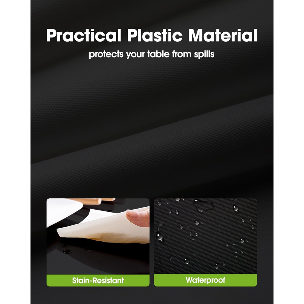 Tissu de table en plastique jetable 10 Pack