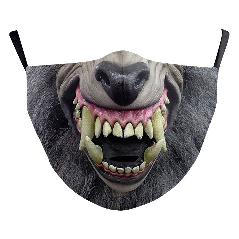 Impression numérique Clown d'Halloween Drôle Double masque de poussière extérieure