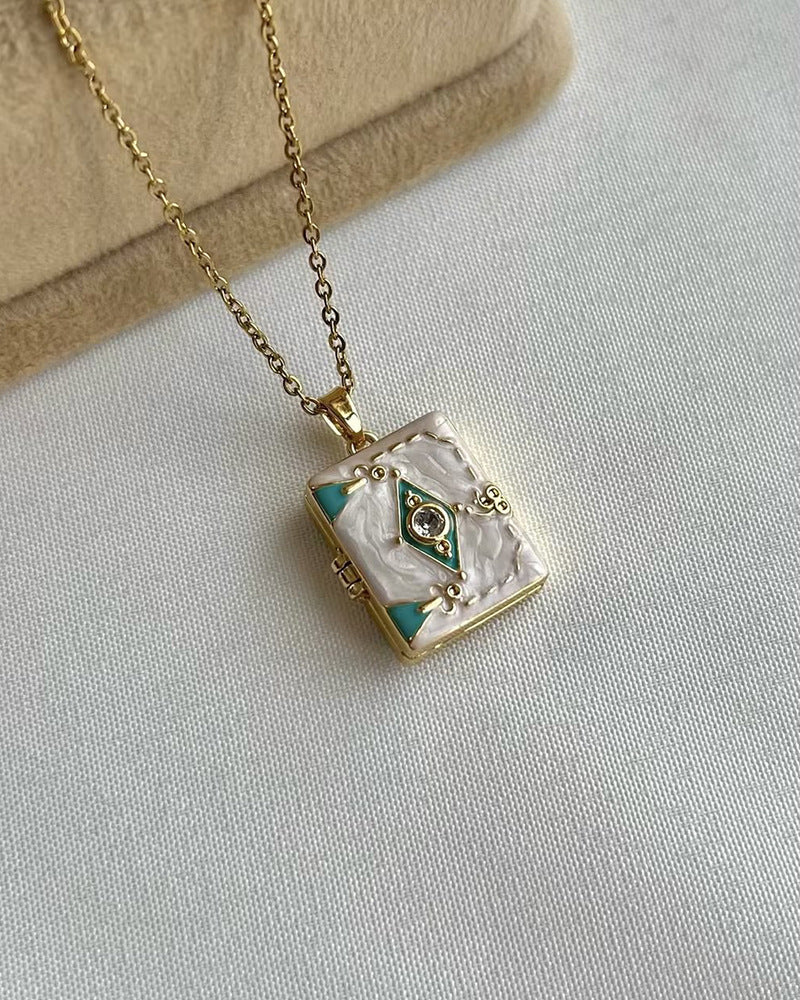 Personnalité Tendance Retro Collier peint Pendentif