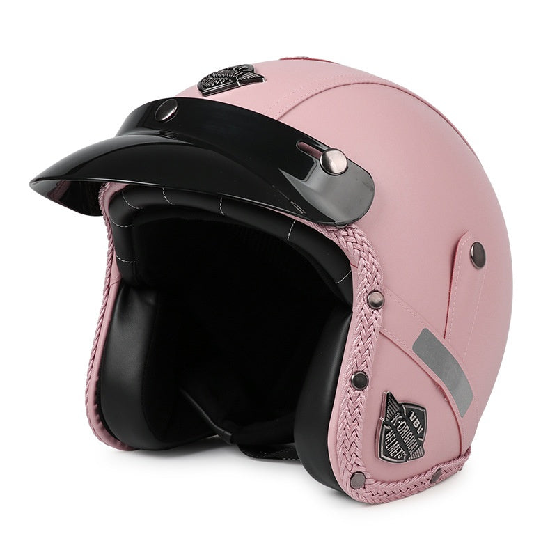 Casque de moto 3C Certifié voiture électrique rétro
