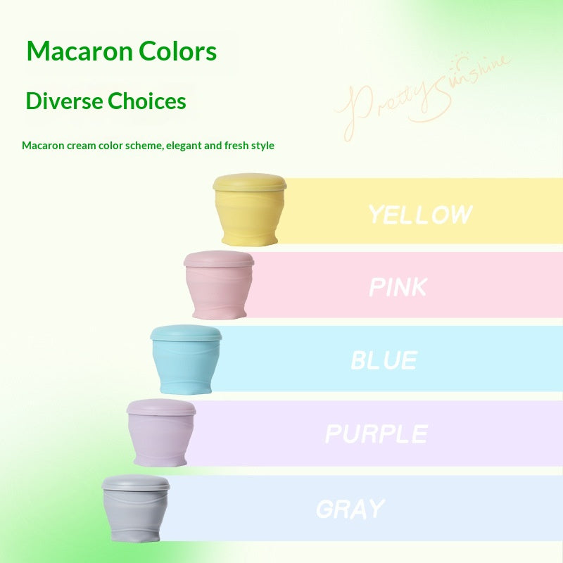 Coupe Macaron Mignon et amusant bouteille d'eau pliante