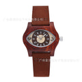 Qians Casual montre en bois une montre en bois de sandale avec un cadran accrocheur