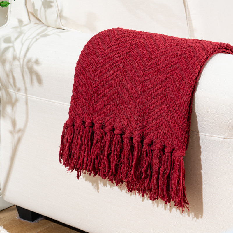 Canapé Tassel Canapé Couverture Tailstock Serviette Couverture