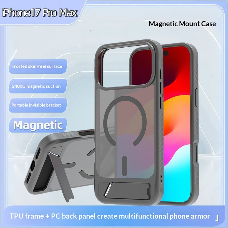 Étui de téléphone magnétique Kickstand pour peau