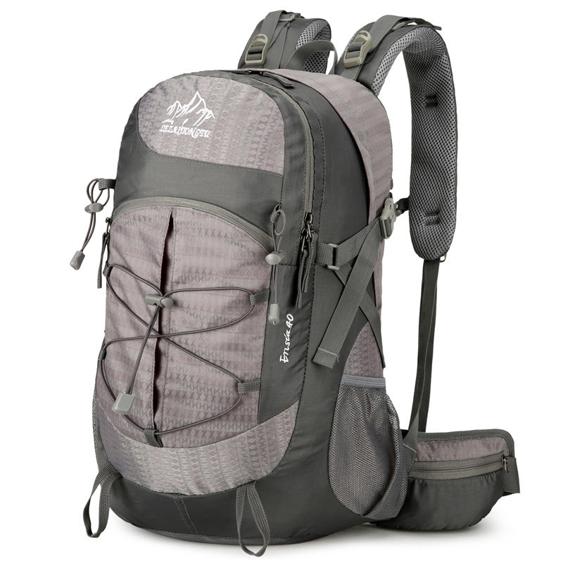 Randonnée en plein air Sac à dos de randonnée Nylon Imperméable Grande Capacité Multifonction Bracket