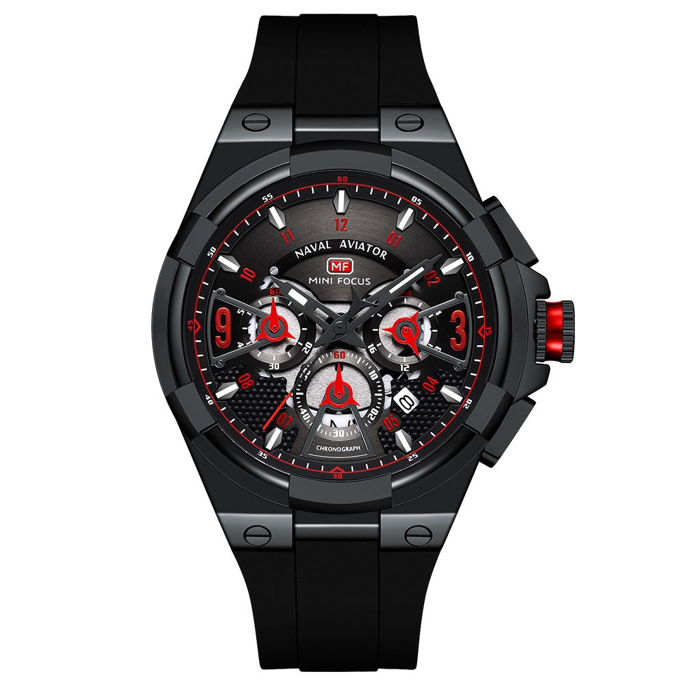 Montre de surface en quartz flottante étanche Casual