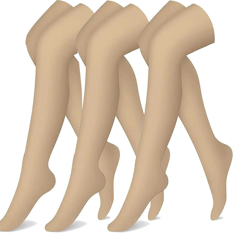 Longueur prolongée Chaussettes sur le genou Bas de compression athlétique Pied antidérapant haut G