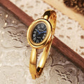 Montre femme ovale Niche légère-luxe avec une lunette diamant or rose