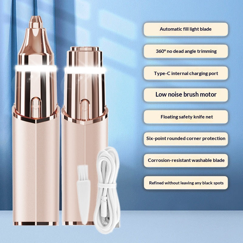 2-en-1 Trimeur électrique des sourcils Lady Shaver