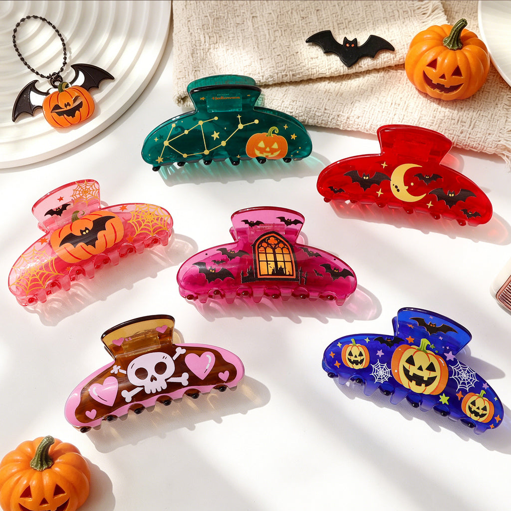 Nouveau style Halloween Transparent Shark Clip pour cheveux de femmes