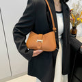 Femmes Minimalist Textured-design Sac à sous-bras à épaule unique