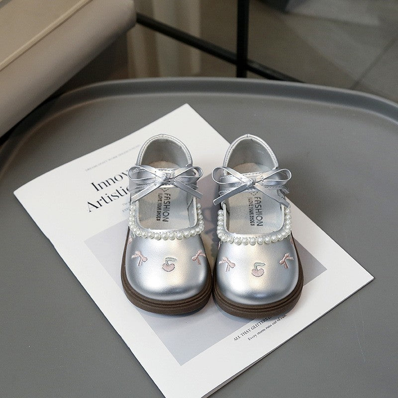 Chaussures en cuir pour filles de printemps