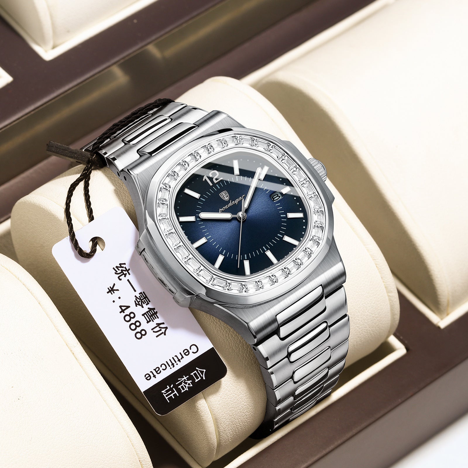 Montre Quartz de mode ultra-mince pour homme