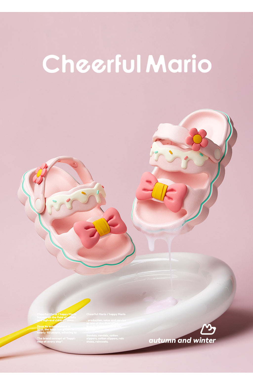 Cheerful Mario Enfants d'été Femmes Enfants Non glissé Parent-enfant Princesse Sandales