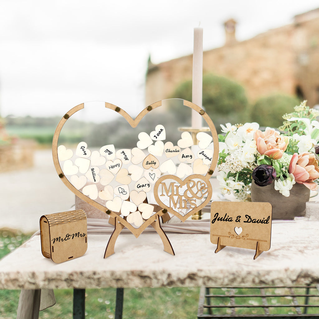 Ensemble de livres d'invités de mariage