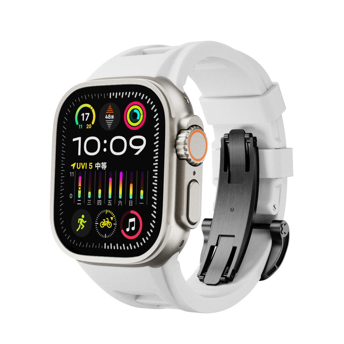 Montre Bracelet en silicone liquide S9 épingle boucle ultra pliante