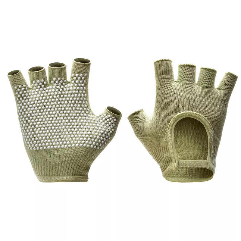 Gants antidérapants de yoga aérien en coton respirant