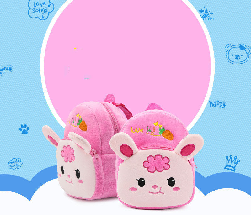 Cute Cartoon Animal Radish Rabbit Plush Sac à dos