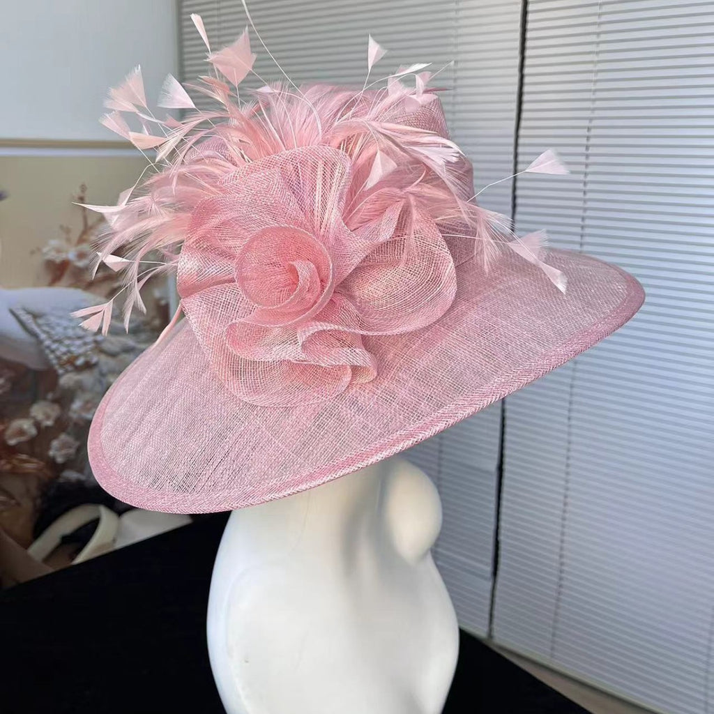 Chapeau de lin tendance style cour vintage pour les femmes