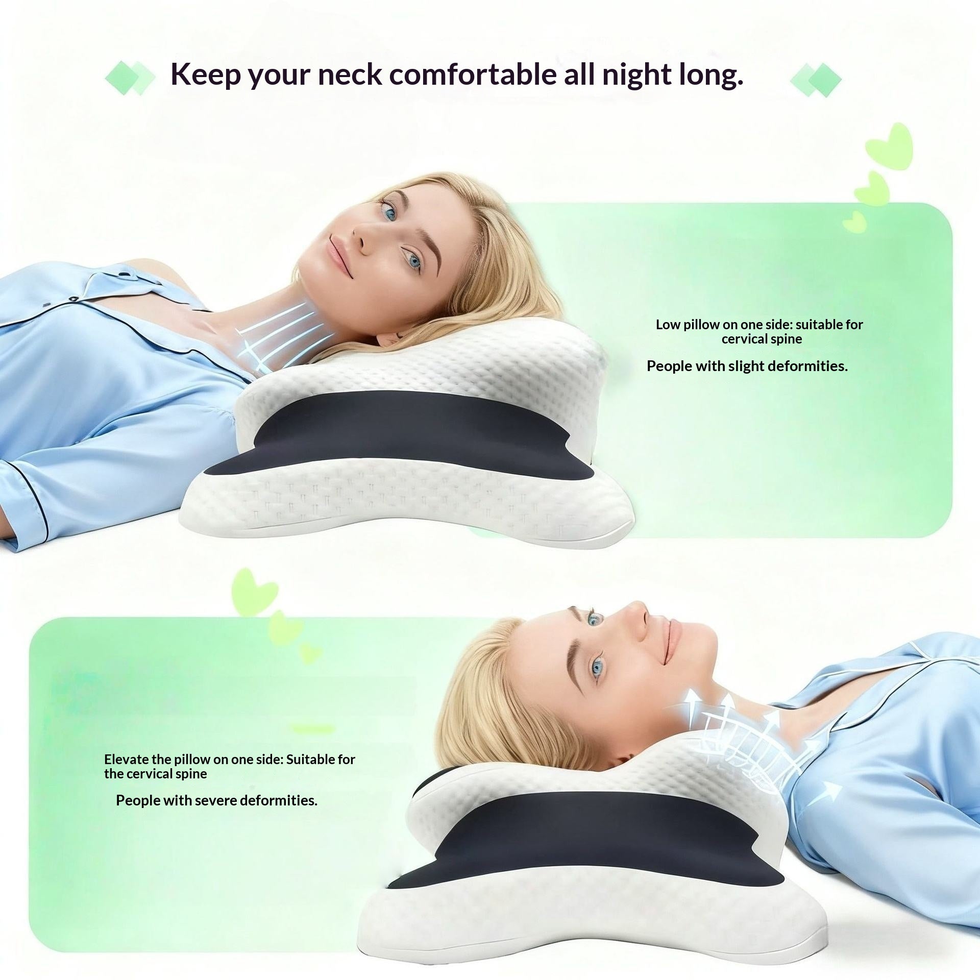 Oreiller portable et confortable de soutien de cou en mousse mémoire