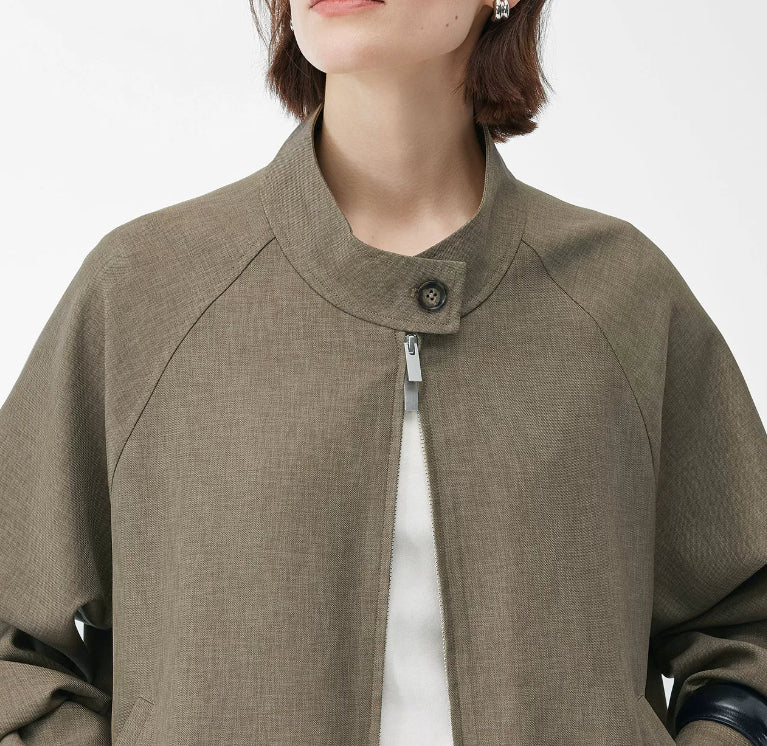 Veste de rangement à col rond style vieux argent