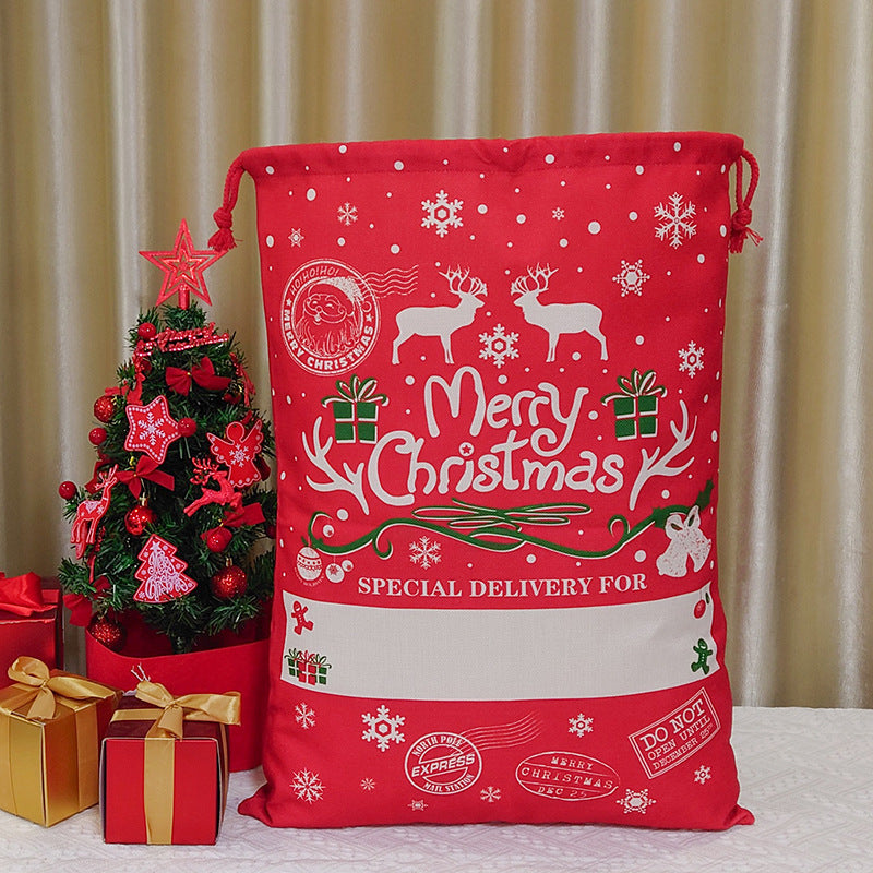 Sac en toile de Noël