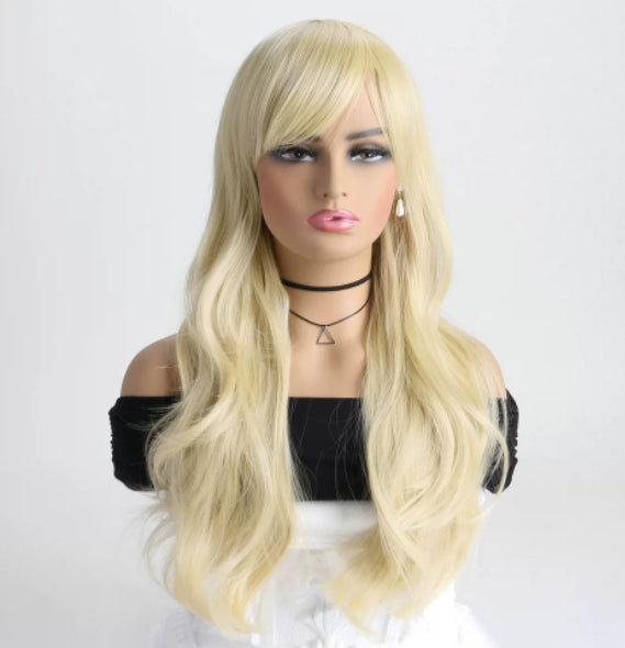 Cosplay Perruque Multicolore Femmes Curls Cheveux de Wavy Perruque Long Curly Cheveux
