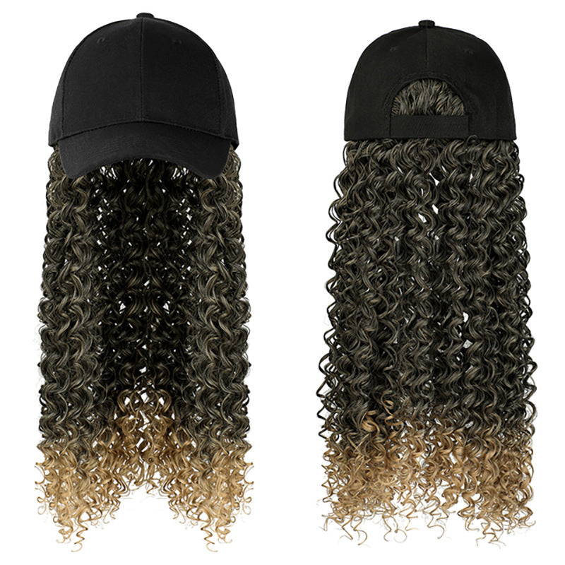La mode des femmes Tête naturelle avec chapeau et perruque