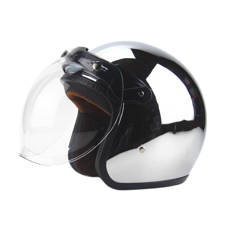 Rétro Batterie Casque de véhicule électrique miroir réfléchissant