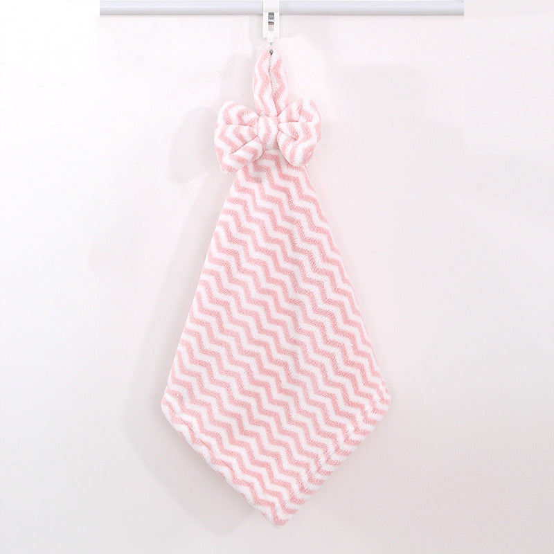 Serviette de nettoyage de la main de Fleece de corail