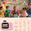 Caméra pour enfants Enregistrement Photographie Vidéo Playback Jeu Photo Sticker