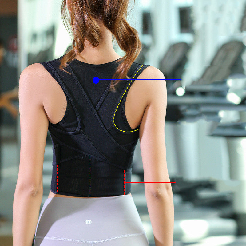 Anti-funchback avec correcteur de posture invisible