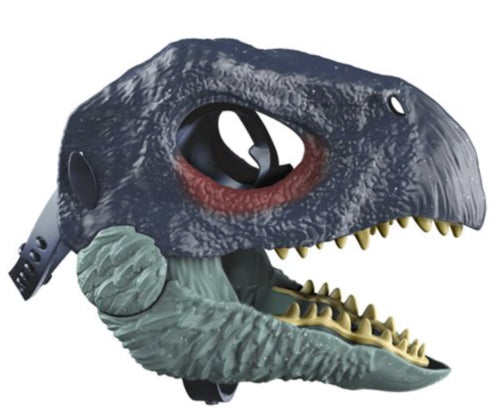 Bleu Dinosaure Couverture de la tête Dragon de faucille avec masque de griffe
