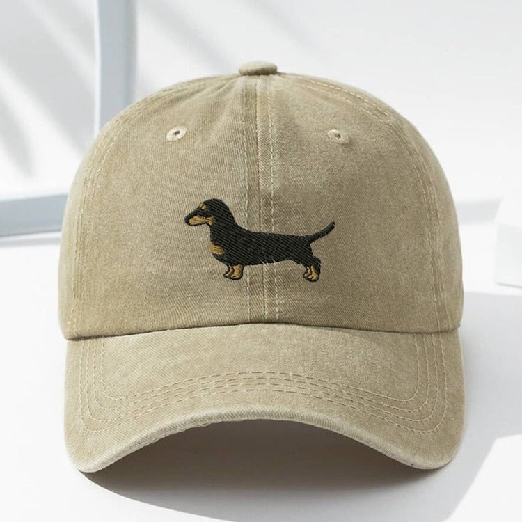Chapeau imprimé en coton lavé Dad Cap Hommes Retro Casquette de baseball Soft Top Sun Hat