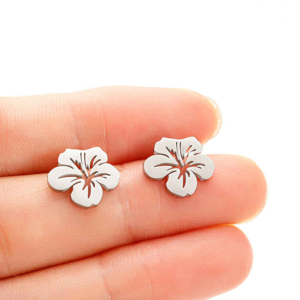 Boucles d'oreilles mode et élégantes en acier inoxydable