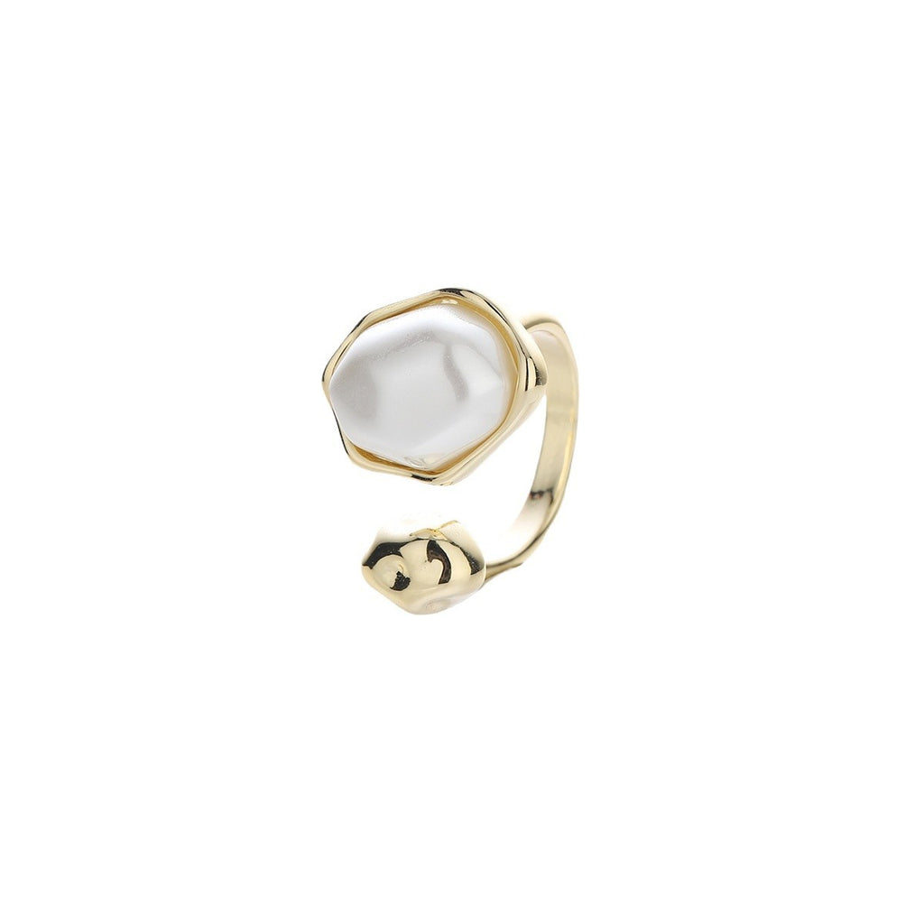 Bague réglable barco perle de luxe légère pour les femmes