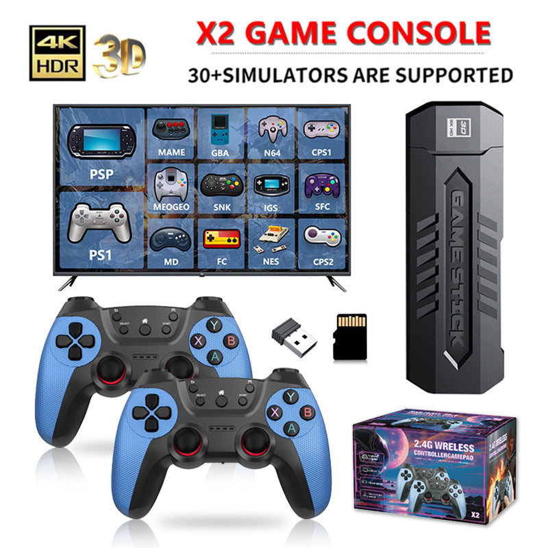 X2 Blue Game Console 4K Dual Connection Wireless Battle