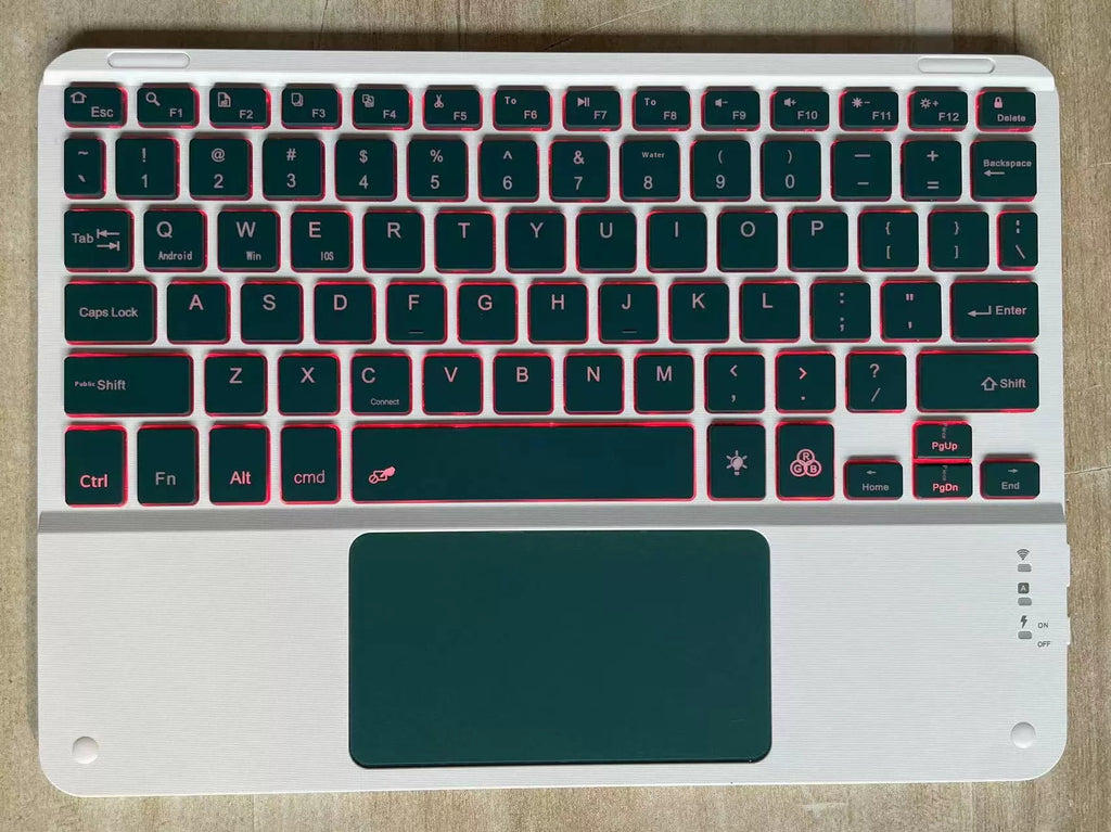 Clavier Bluetooth avec touche pour téléphone portable Tablette sans fil rechargeable