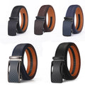 Ceinture en cuir seconde couche pour hommes avec boucle automatique