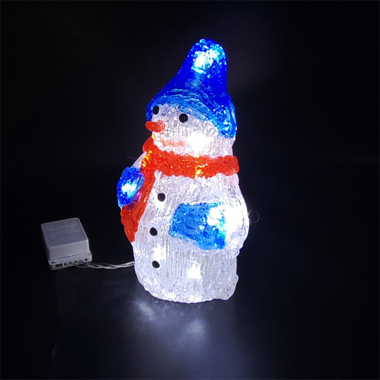 Décoration de fenêtre en acrylique époxy Snowman Diy