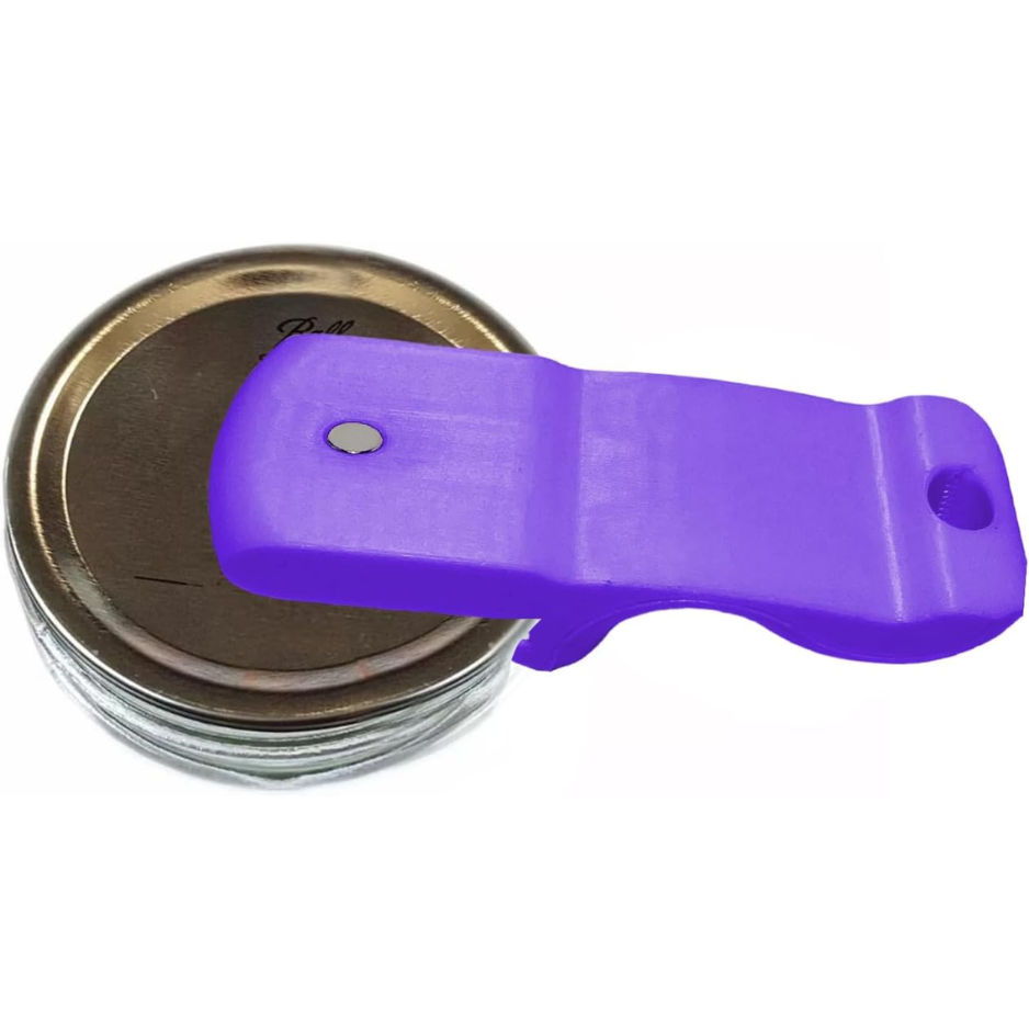Robinet Mason & Outil d'ouverture de boîte avec lifter magnétique pourpre - Joint à vide pour