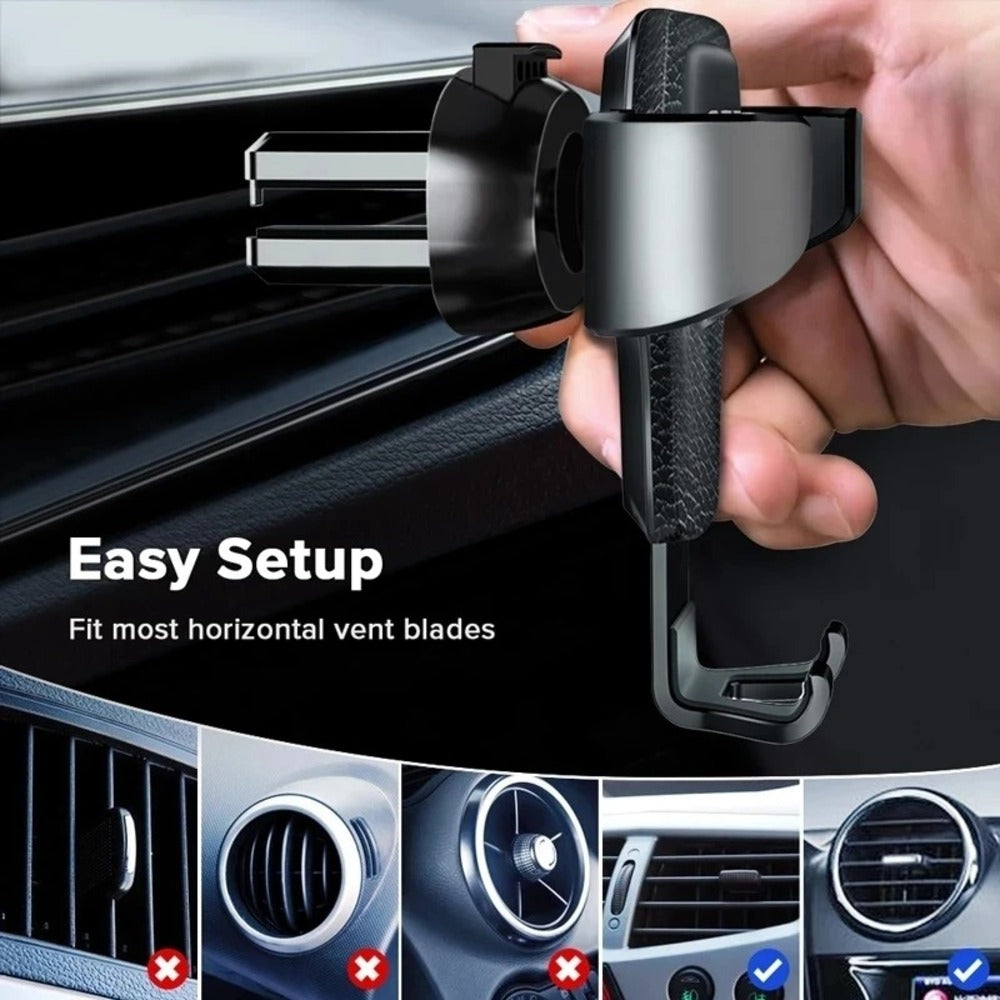 Support de téléphone universel Gravity Car Air Vent Mount Metal Support GPS pour Smart
