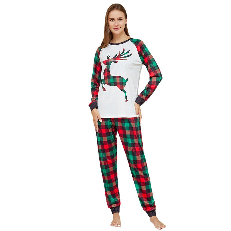 Ensemble de pyjamas imprimés en walk plaid de Noël