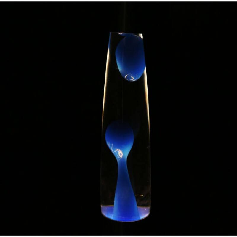 Lampe Lava Bleu avec effet de couleur hypnotique et lampe LED premium Glow 13 pouces